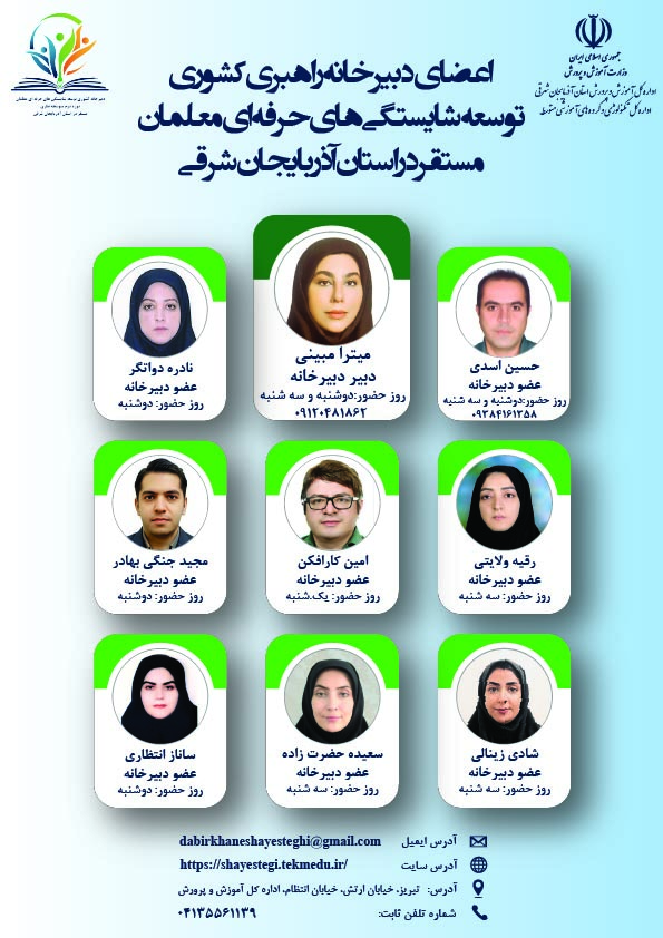 معرفی اعضای دبیرخانه